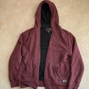 Hurley fleece lined hooded jacket